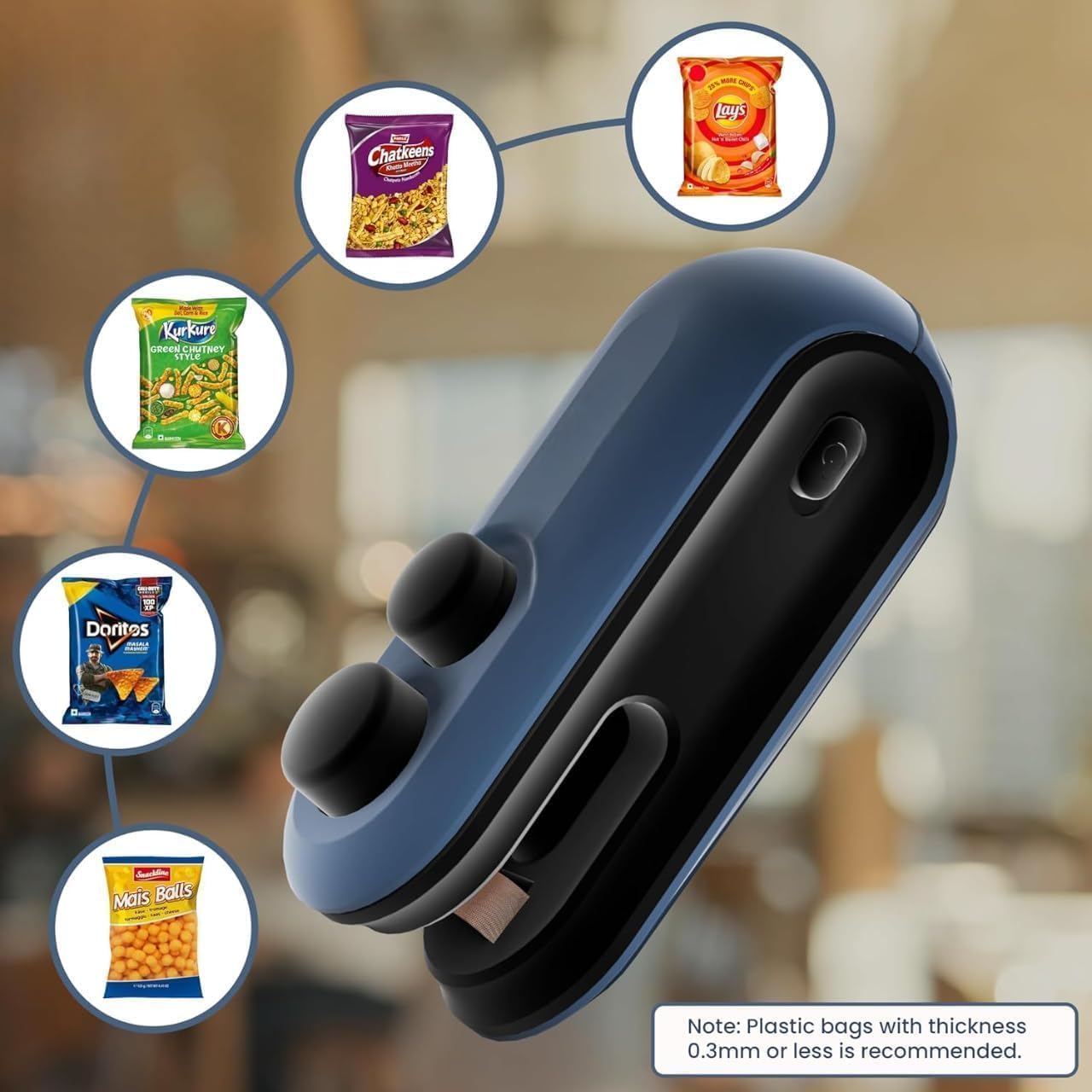 Rechargeable Magnetic Bag Sealer with Type-C Chargin